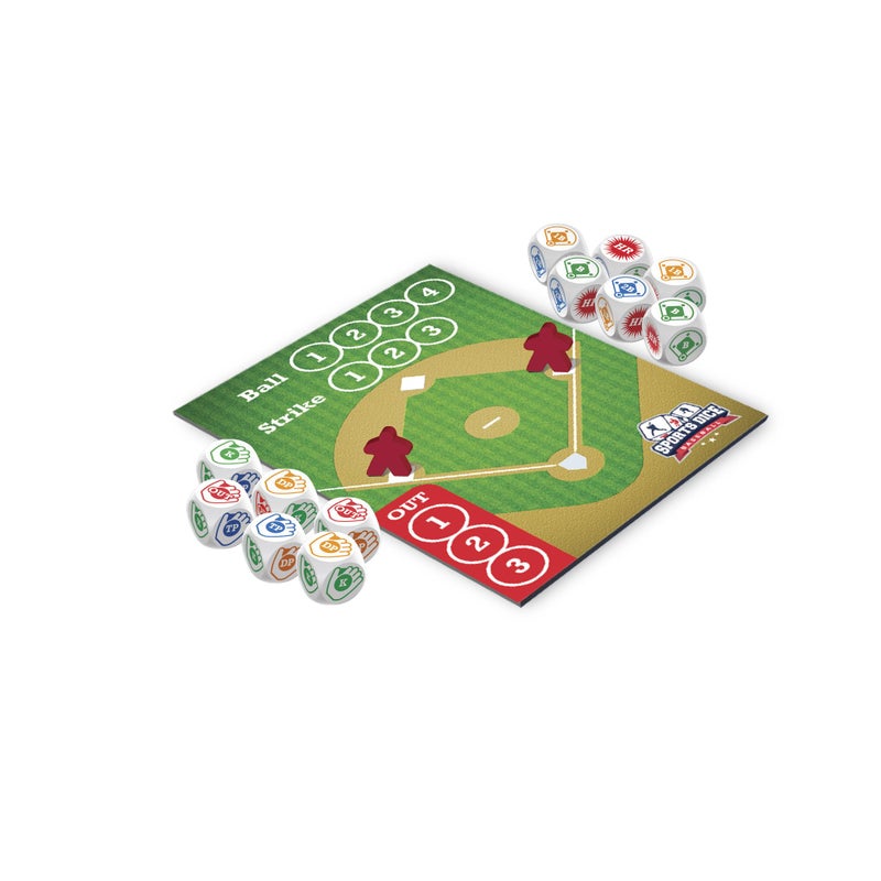 FoxMind, Baseball Sport Dice Game, for Baseball Fans, Easy to Play, Travel Sized - Image 3